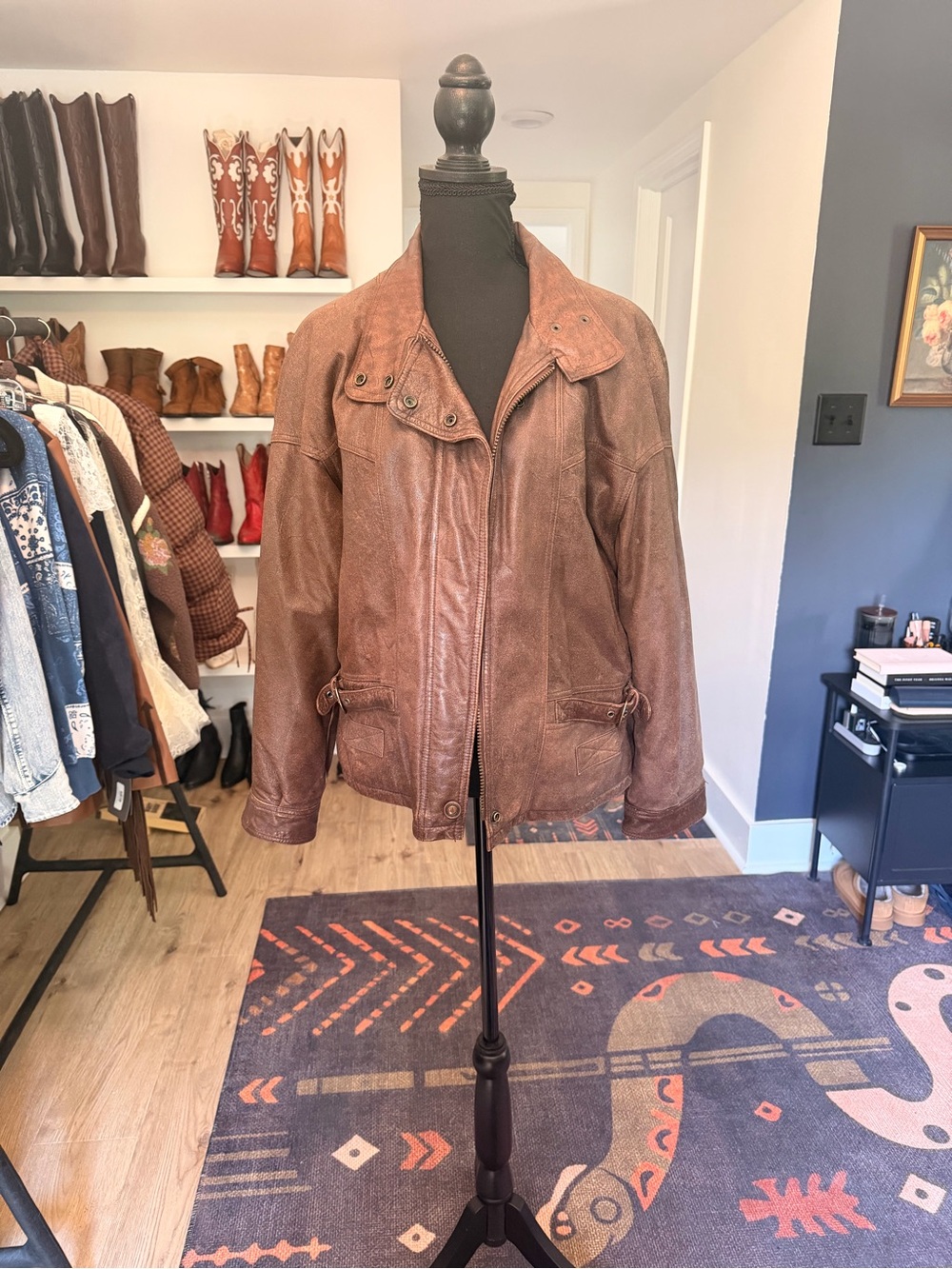 Vintage Wilson Brown Leather Jacket - Women’s Casual Bomber Style